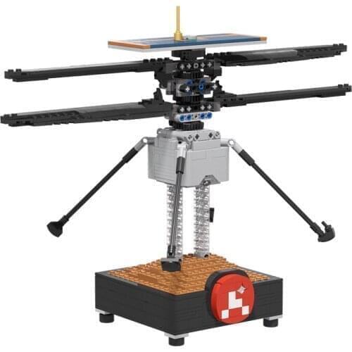 Spot MOC Martian parachute helicopter Building blocks 51015 Mars rover Model Aircraft Bricks constructor toys children gifts