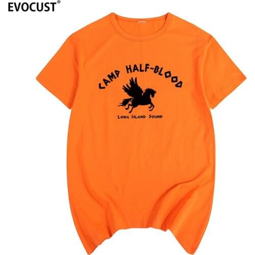 Long Island Sound camp half blood Percy Jackson Summer T-shirt Cotton Men T shirt New women TEE fashion Casual