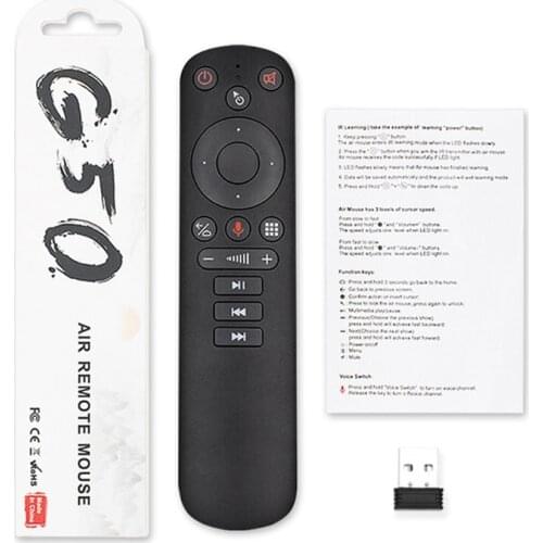 G50S Wireless Fly Air Mouse Gyroscope 2.4G Smart Voice Remote Control for X96 mini H96 MAX X3 PRO Androi TV Box