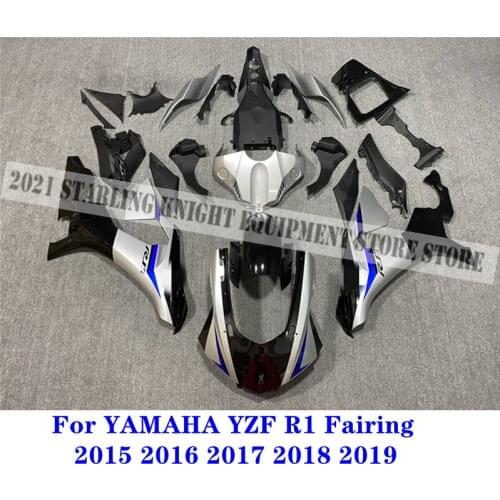 New ABS Motorcycle Whole Fairings Kit Fit For YAMAHA YZF1000 YZF R1 2015 2016 2017 2018 2019 18 19 Injection Bodywork Black Gray