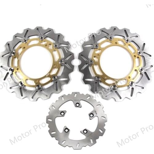 For Yamaha FZ6 Fazer 2004 - 2008 S2 Front Rear Brake Disc Disk Rotor Kit Motorcycle Accessories CNC Aluminum 2005 2006 2007