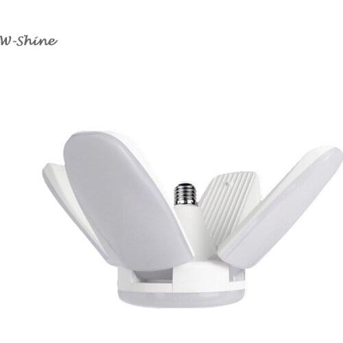 Creative 30/45/60W LED Lamp E27 LED Bulb Ceiling Fan Lampada LED Light 95-265V Foldable Fan Blade Angle Adjustable LED Bulb