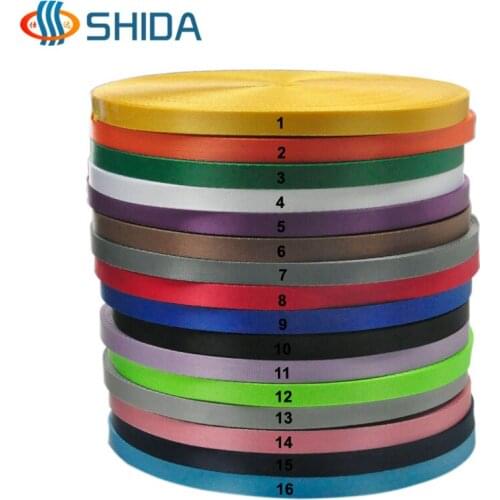 Hot Sale 5/8"(1.5cm) width 25meters Pure Color Tabby Polyester Nylon Webbing Ribbon Bias Tape, Braided Strap,Belt For Gift Box
