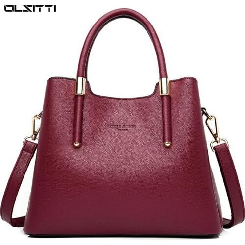 OLSITTI Fashion Casual Luxury Handbags PU Leather Shoulder Bags for Women 2020 Designer New High Quality Crossbody Sac A Main