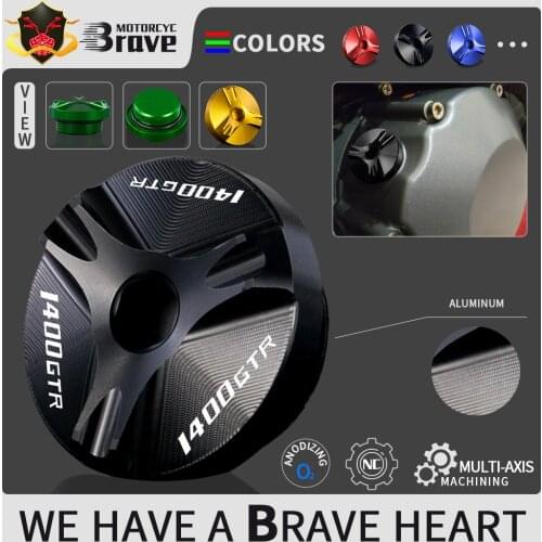 Motorcycle Oil Filler Cover Engine plug cap For KAWASAKI GTR1400 GTR 1400 2007 - 2017 2016 2015 2014 2013 2012 2011 2010 2009