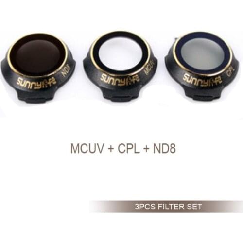 New Upgraded 3 Pieces Snap on MCUV+CPL+ND8 Filters Camera Lens Filter Kit for DJI MAVIC PRO/ PLATINUM/ WHITE