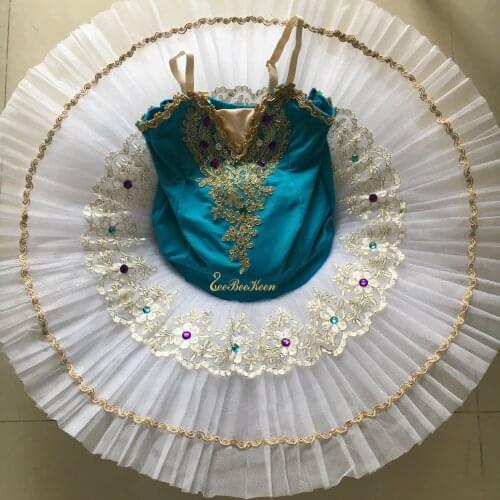 Professional Ballet Tutu Dress Women Ballet Swan Lake Delicate lace Dress Girls Bailarina Stage Performance Costume For Kids