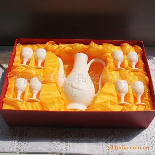 Manufacturers supply nine Diao bone china handmade white wine Specials large favorably