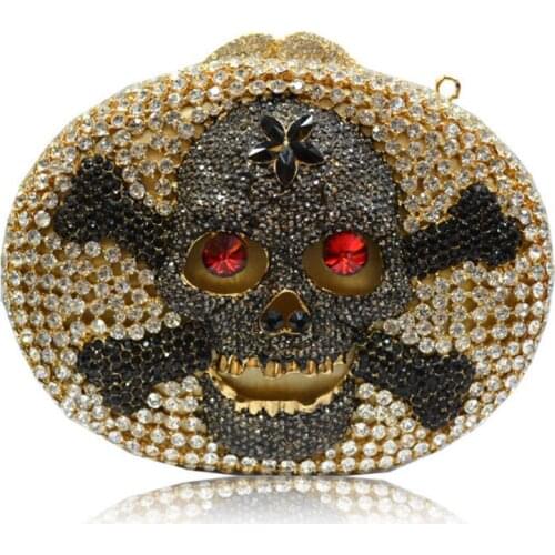 Shantou Diamond messenger bags Women Crystal Clutch wallet Evening Bags Bridal Clutches Handbag Wedding Purse shoulder bag gift