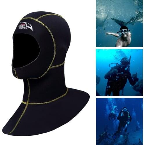 Thermal Diving Wetsuit Hood 3mm Neoprene Surfing Kayaking Hat Underwater Cap