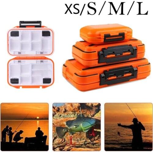 Waterproof Fishing Tackle Box Double-sided Bait Hook Storage Box Large Capacity Fishing Accessories Plastic Storage Fishing Box