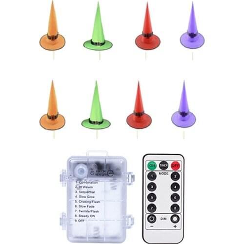 Waterproof Halloween Light Hanging DecorsWitch Hat Prop Party Garden Yard Supply