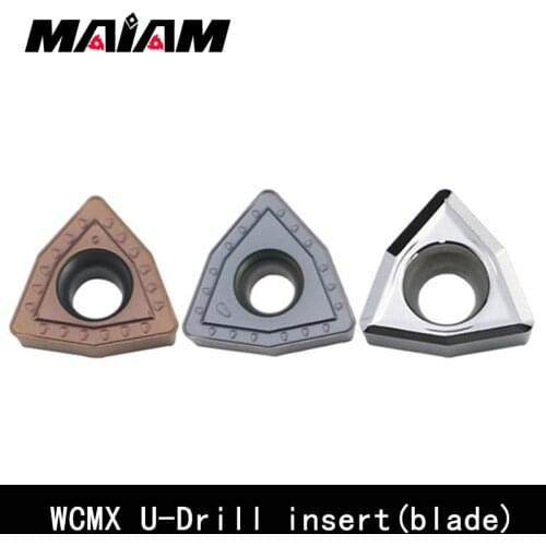 High quality WC type WCMX WCMX030208 WCMX040208 WCMX050308 WCMX06T308 WCMX080412 U-drill inserts for stainless steel / Aluminum