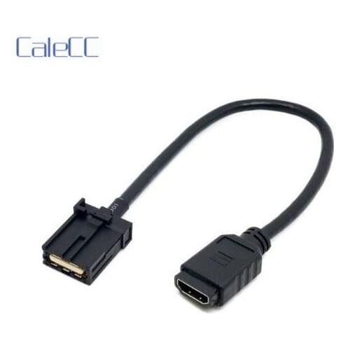 0.3m High Speed HDMI 1.4 Type E Male to Type A Female Video Audio Cable Automotive Connection System Grade Connector