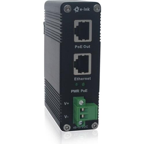 10/100/1000Mbps Industrial POE++ Adapter Din Rail Mount Gigabit High Power 802.3 bt 95w POE Injector with 48V Output