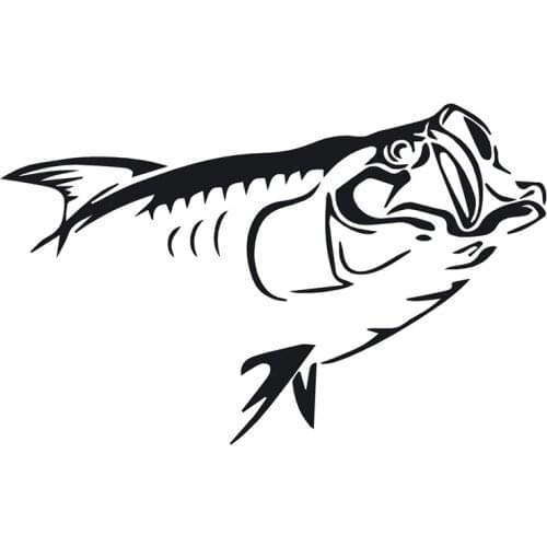 40725# Die-Cut Vinyl Decal Fishing Car Sticker Waterproof Auto Decors on Car Body Bumper Rear Window