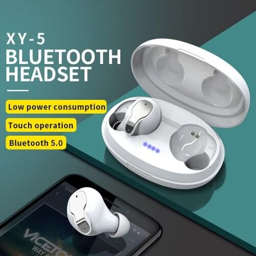 5.0 Bluetooth Earphone Fashion XY-5 TWS 3D Stereo Touch Earbuds Wireless Headphones With Microphone Phone Headset Touch Control