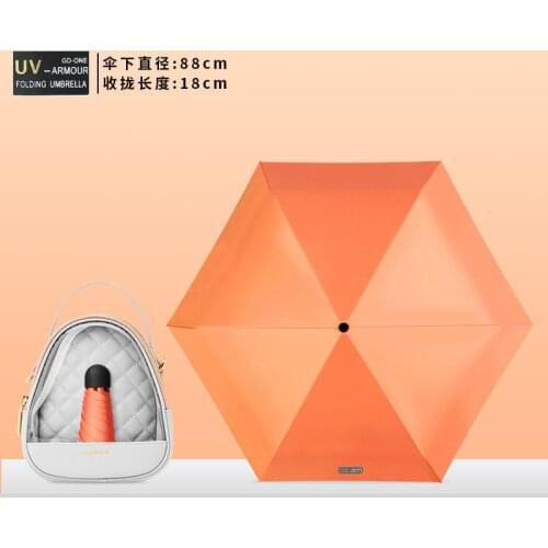 5-Folding Small Fashion Umbrella Protection And UV Ultraviolet Sun Protection Parasol Waterproof Portable Travel Umbrella