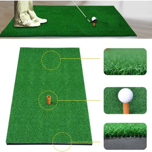 90x30cm/50x80cm Outdoor Indoor Golf Mat Residential Training Practice Hitting Faux Grass Pad Golf Exercise Mat Rubber Tee Holder