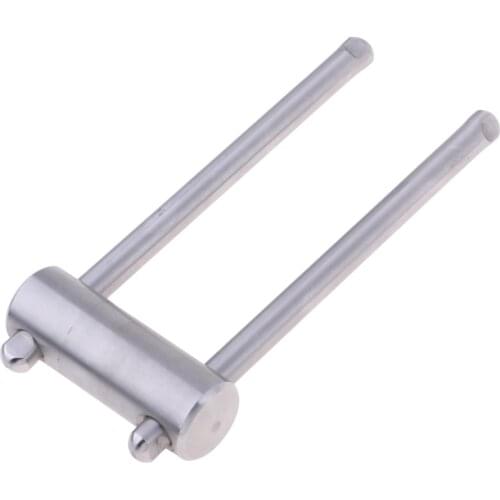 Stainless Steel Pool Snooker Billiards Round Cue Tip Shaper Press Shape Tool-Flat