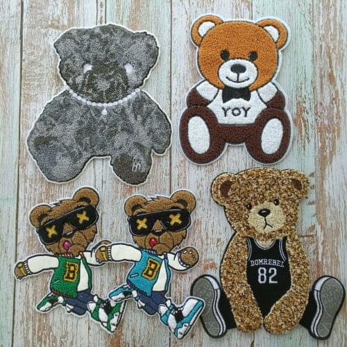 Large embroidery big bear animal cartoon patches EE-33