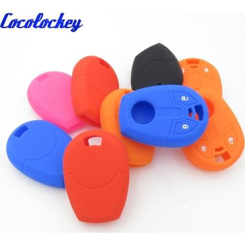 Cocolocke Key Silicone Case Car Fob Cover for Fiat Positron EX300 Remote Protect 2 Buttons Rubber Car Key No Logo
