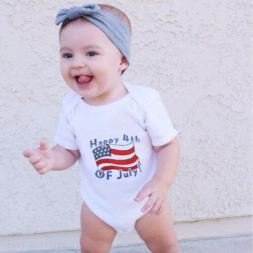 DERMSPE Summer Newborn Baby White Romper Kids Onesies Fashion Printed Boys Girls Infant Unisex Playsuit Baby O-Neck Clothes