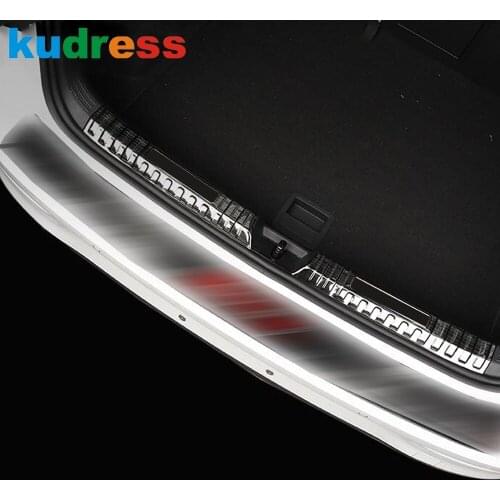 For Volkswagen For VW Golf MK8 Pro R 2021 2022 Stainless Steel Rear Trunk Bumper Cover Trim Car Inner Tailgate Sill Accessories