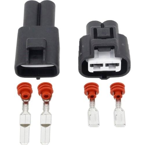 2 Pin Socket HID Harness Connectors Plastic Connector with Terminal DJ7021B-4.8-11/21 2P