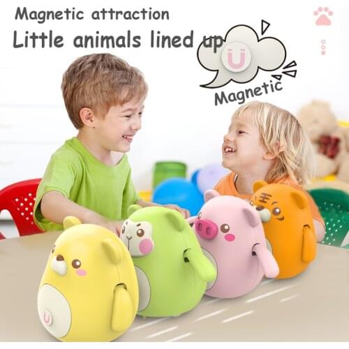 Electronic Plush Toys Cute Walking Pet Childrens Toys Magnetic Swing Pet For Kids Interactive Toys Gift For Girls Boys