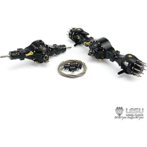 LESU Metal Differential Lock Flange Axle 1/14 RC Scale DIY Dumper TAMIYA 4X4 Tractor Truck Car Scania MAN