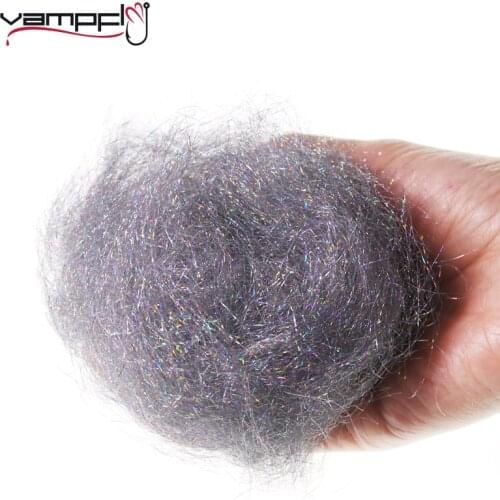 1Bag Holographic Ice Dubbing Fibre Scud Nymph Dub Fly Tying Material For Trout Flies Shrimp Fly Lure Making