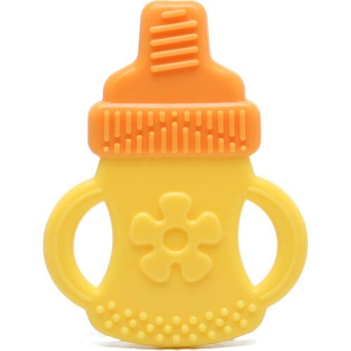 Toddlers Infants Baby Teething Toy Soft Silicone Fruit Teether Holder Teether Chupetes Brillant Feeding Nipple Baby Accessories