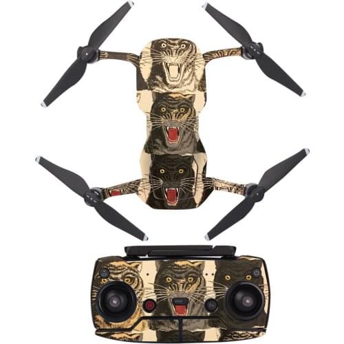 Tiger Style Decal Vinyl Skin Sticker For DJI Mavic Air Drone + Remote Controllers + 3 Batteries Protection Film Cover