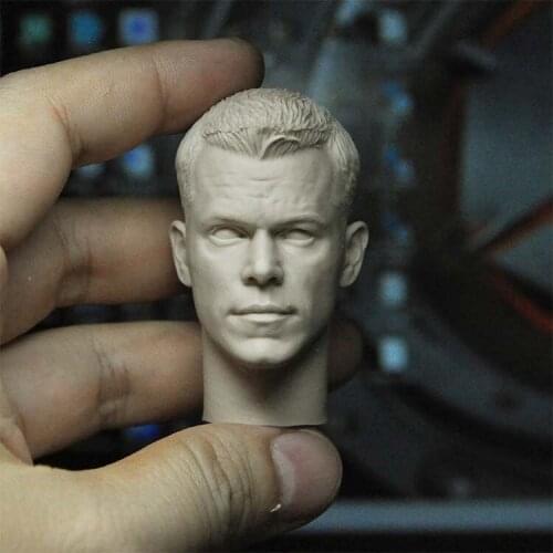 1/6 Scale Matt Damon Young Version Unpainted Head Sculpt for 12''Figures Body DIY