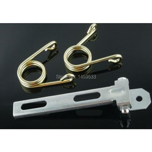 New Golden 3" Scissor Solo Seat Springs Chrome Mount Brackets Hardware Fits for Harley Chopper Bobber Softail Sportster Custom