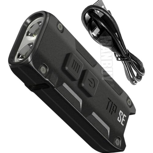 Wholesale NITECORE TIP SE 700 Lumen 2xLEDs Mini Metal Key Light EDC Rechargeable Flashlight Torch With Type-C USB Charging Cable