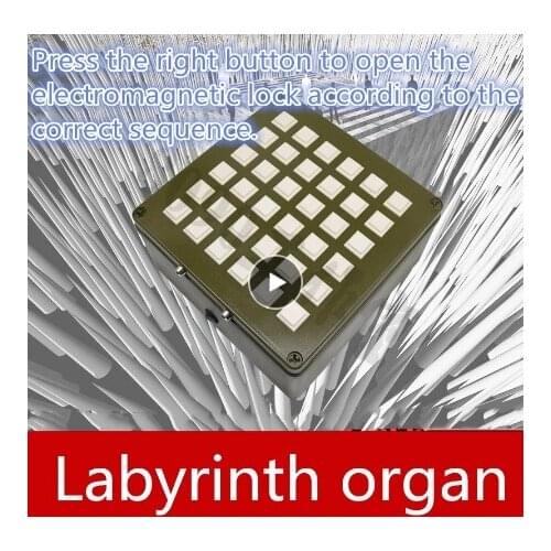 Real life games escape room props Key Labyrinth organ button Maze horror game escape room game