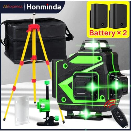 Laser Level 4D/3D 16 Lines Self Leveling Laser Self-Leveling Laser Level 360 Horizontal & Vertical Cross-Line With Magnetic Base