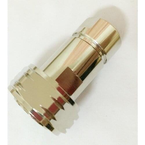 ALLISHOP L29 7/16 DIN Male Plug Center Clamp for 1/2" Corrugated Cable RF Connector Precision 7-16 DIN Male Adapter Connector