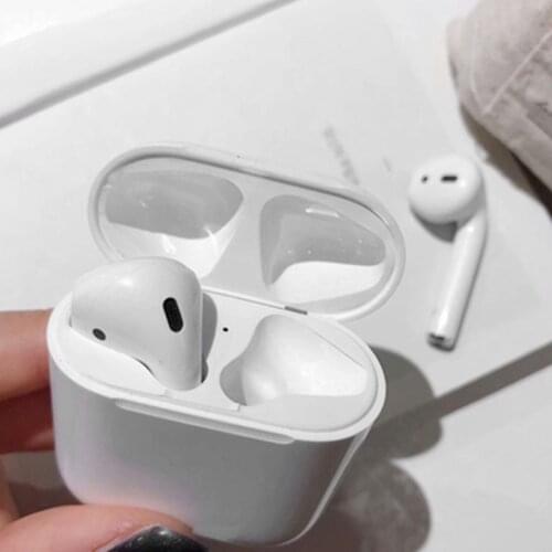 1 Pair Dust Guard Protective Sticker Earphone Case Shell Skin Dust-proof for Airpods Charging Box LX9B