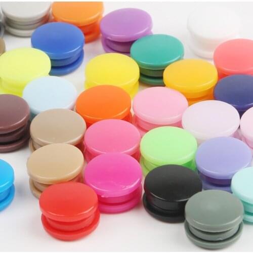 20 Sets KAM T5 12MM Round Plastic Snaps Button Fasteners Quilt Cover Sheet Button Garment Accessories For Baby Clothes Clips