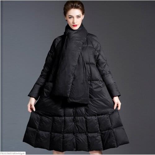 2020 lady winter black coat long fashion woman pink duck down jackets female warm jacket hooded winter clothes women outwears
