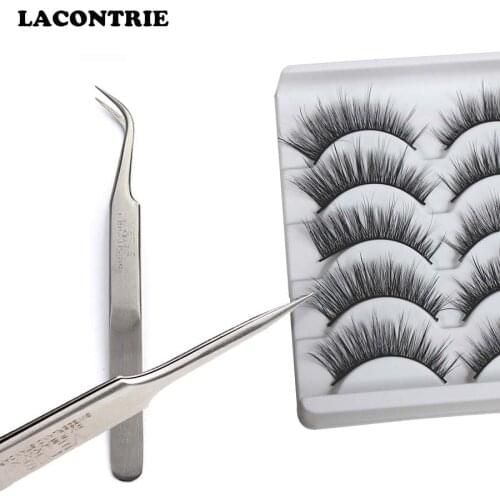 1pcs professional eyebrow tweezers medical tweezer for False Eyelash Extension / Mobile phone repair Multi-functional Tweezers