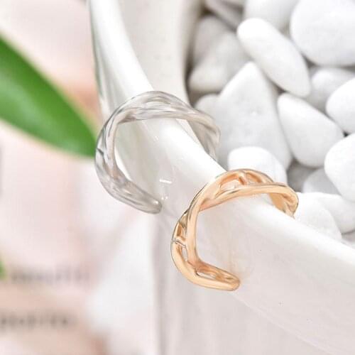 1pcs Temperament Compact Clip Earrings Fashion Simple C-shaped Ear Bone Clip Personality Trend Creative Ins Female Jewelry Sale