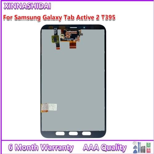 100% For Samsung Galaxy Tab Active 2 T395 SM-T395 Full Touch Screen Digitizer LCD Display Panel Assembly Replacement Parts