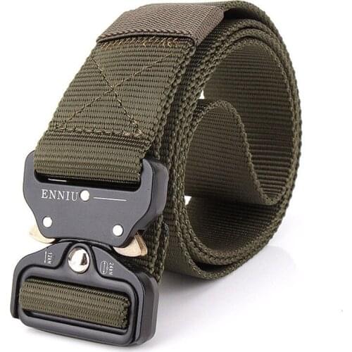 115CM Swat Military Equipment Tactical Belt Quickly Unlock Army Belt 100% Nylon Waistband Mens Heavy Duty US Soldier Combat Belt