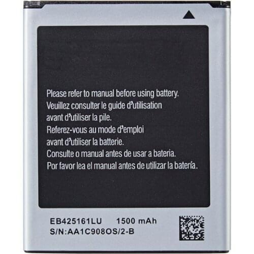 15pcs /lot 1500mAh EB425161LU Battery For S7560 S7566 S7568 S7572 S7580 i8190 I739 I8160 S7582 SM-J105H J1 MINI J105 J106