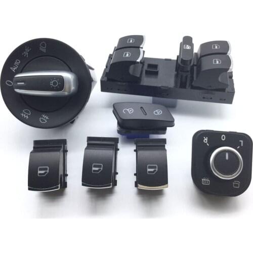 5ND959565A 5ND959857 5ND941431B 1K0962125 Window Headlight Mirror Door Control Switch For VW Jetta Golf MK5 6 Tiguan RABBIT