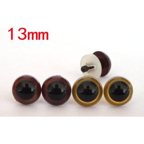 10mm Color Safety Eyes for crochet doll-totally 20pairs-glod and brown